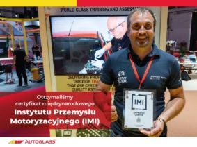 Certyfikat Międzynarodowego Instytutu Przemysłu Motoryzacyjnego dla Autoglass® Certyfikat Międzynarodowego Instytutu Przemysłu Motoryzacyjnego dla Autoglass®